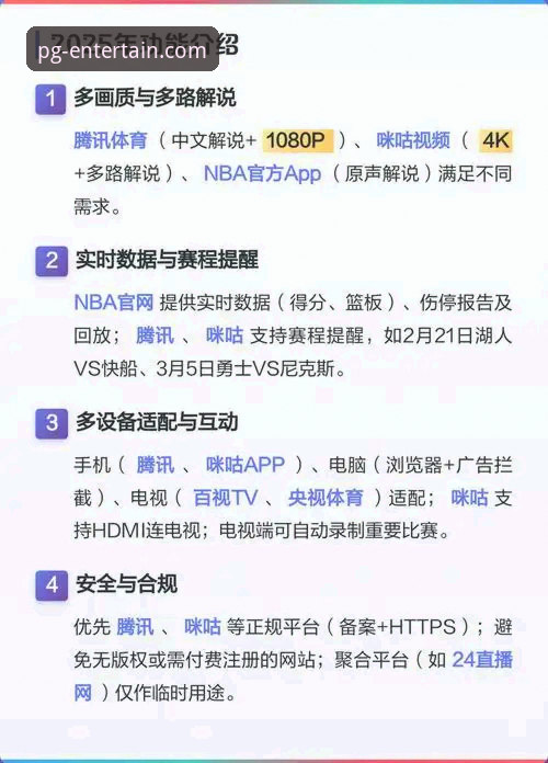 NBA赛事深度解析与PG娱乐平台观赛体验完整指南